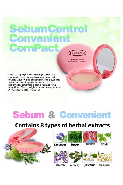 RIVECOWE Compact CC Patch - Sebum Balancing and Compressed Powder