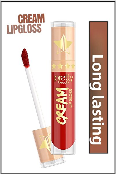 Pretty Beauty ملمع الشفاه الكريمي وأحمر الشفاه السائل طويل الأمد