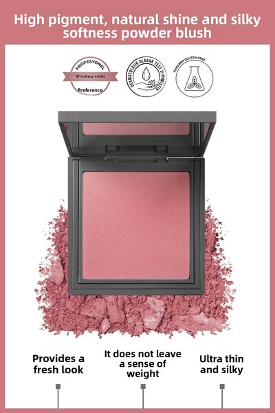 Alix Avien Silky Blush - Powder Blush 106, Glowing Rose - Simple and Stylish