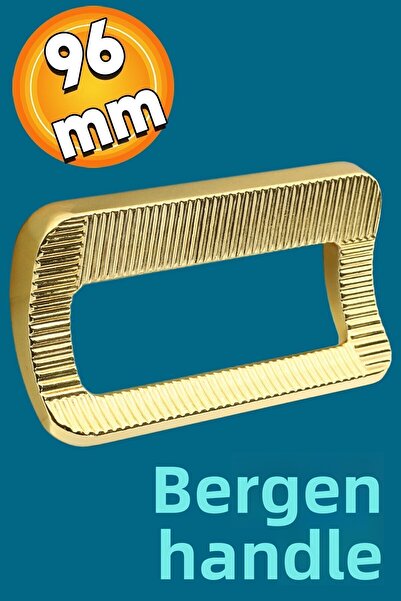 Badem10 بيرجن نمط الأثاث درج المطبخ خزانة خزانة معدنية الذهب الذهبي (96 مم) م...