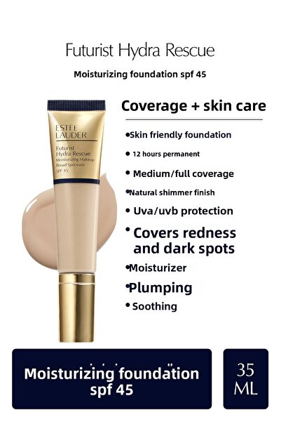 Estee Lauder كريم أساس مرطب فوتوريست هيدرا ريسكيو بعامل حماية من الشمس SPF 45...