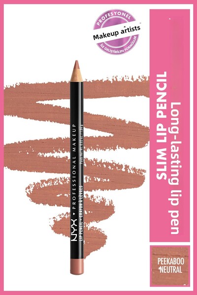 NYX Professional Makeup Lip Liner - Slim Lip Pencil Peekaboo Neutral
