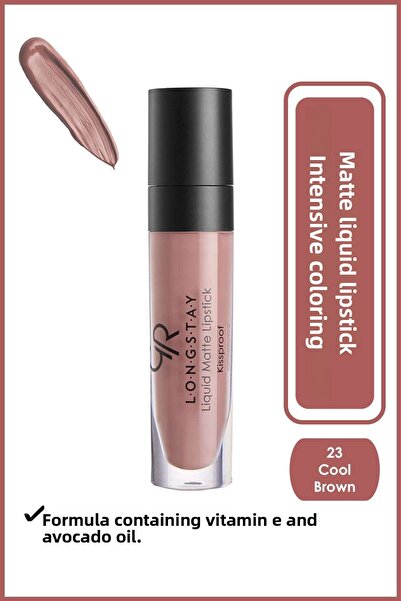 Golden Rose Longstay Ruj Lichid Mat 23 Ulei de Avocado, de Lungă Durată, 5.5 ml