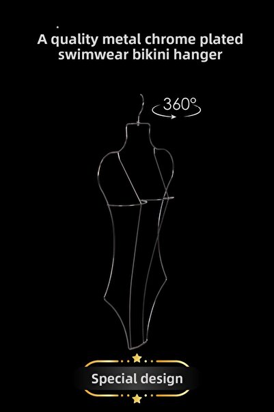 Manken İstanbul 3 bucăți cuier pentru costum de baie în formă de corp din met...