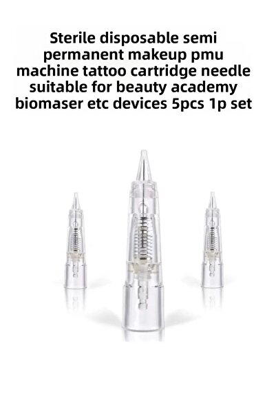 alaraycosmetics 5 броя игли за перманентен грим PMU, подходящи за Biomaser и др. устройства 1P-3P