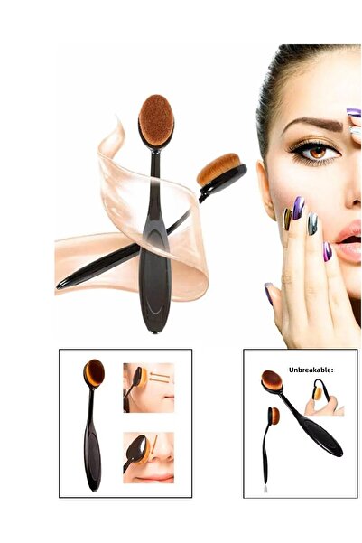 zizix فرشاة كريم أساس احترافية لمكياج الوجه بيضاوية