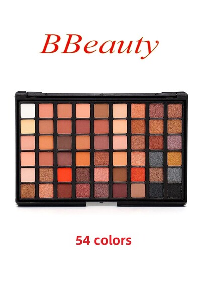 BBeauty 29 لونًا غير لامع 25 لونًا لامعًا 54 لونًا لوحة ظلال العيون