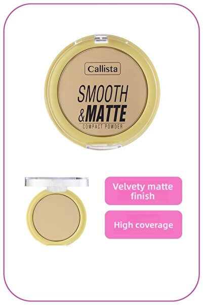 Callista Matte Look Compact Powder 10 Natural Green