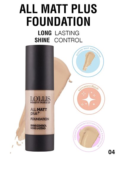 Lollis All Mat Plus Foundation 04 / All Mat Plus Foundation Color No: 04 Dark...