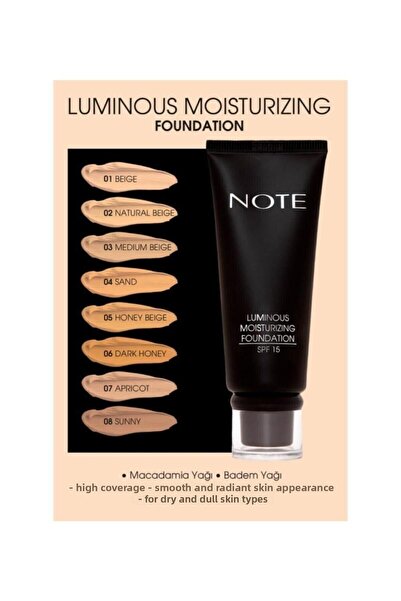 NOTE Luminous Moisturizing Foundation 01 Beige....g-foundation117