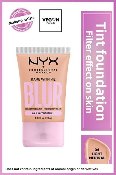 NYX Professional Makeup 04 Light Neutral Blur Tint Filter Effective Foundation