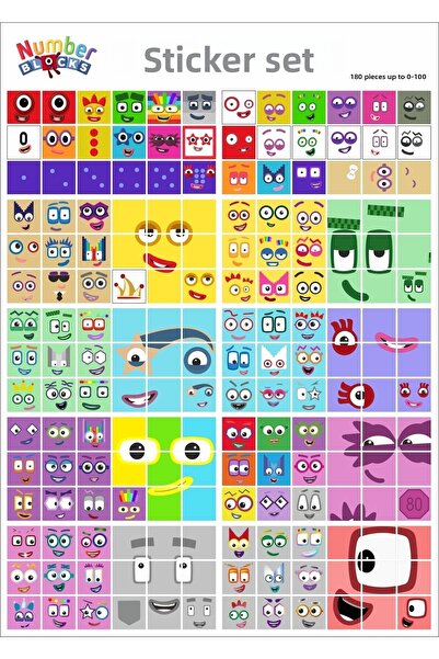 Printhome 0-100 مكعب رقم تعليمي للرياضيات - Snapcubes Mega Pack 180 قطعة