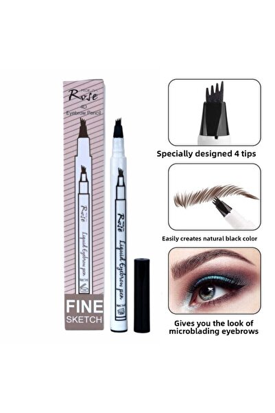 Çelebi Kozmetik Rose Microblading Effective Permanent Eyebrow Pencil Tip Serr...