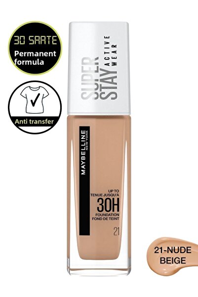Maybelline New York كريم أساس سوبر ستاي أكتيف وير 30 ساعة 21 بيج
