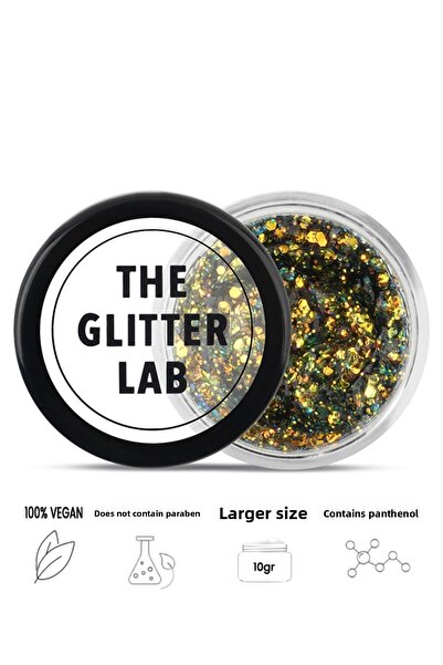 The Glitter Lab بريق لامع على شكل جل - ذهبي دراستيك