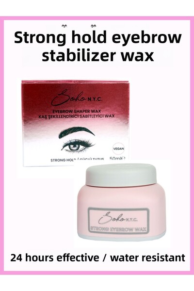 Soho N.Y.C. شمع تثبيت الحواجب - تأثير قوي - شفاف - 50 مل