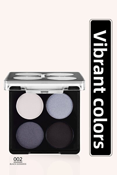 Flormar Matte and Shimmering Eyeshadow Palette - 002 Black Purechy -8682536051163