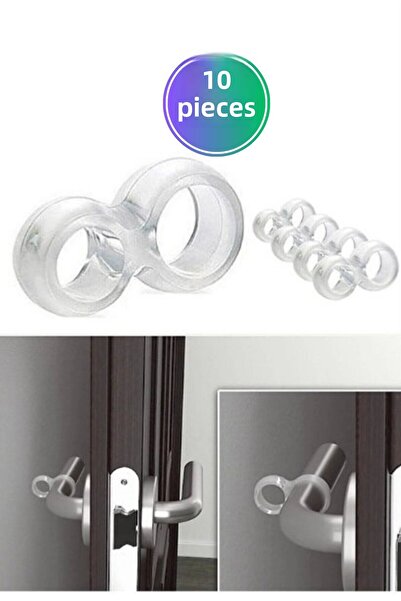 Wappa Baby 10 Pieces Silicone Door Handle Stopper Door Handle Buffer