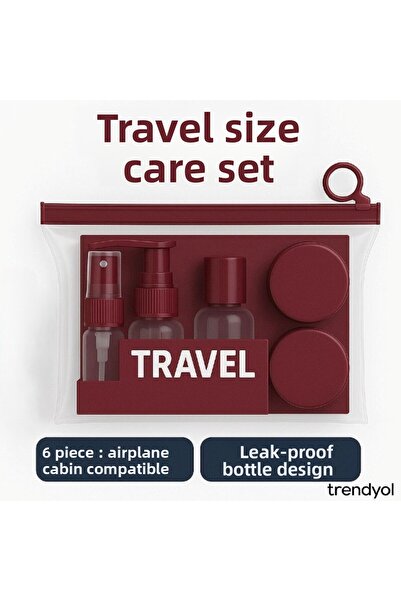 TARIK HOME 5 Piece Colorful Travel Care and Cosmetic Set, Airplane Cabin Comp...
