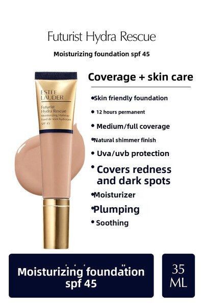 Estee Lauder Хидратиращ фон дьо тен Futurist Hydra Rescue Spf 45, 35 мл-3N2 W...