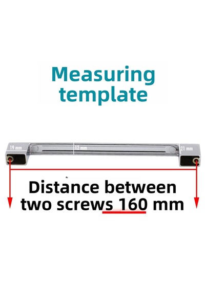 Badem10 Gölcük Chrome (160Mm-16Cm) Metal Furniture Kitchen Drawer Cupboard Cabinet Handle Handle Handles 10 Pcs