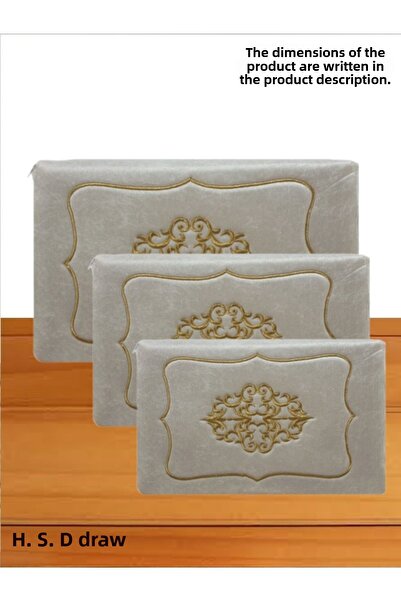 Sandık Dünyası مجموعة الخطوبة والقاعدة المكونة من 3 قطع - صندوق المهر 0020