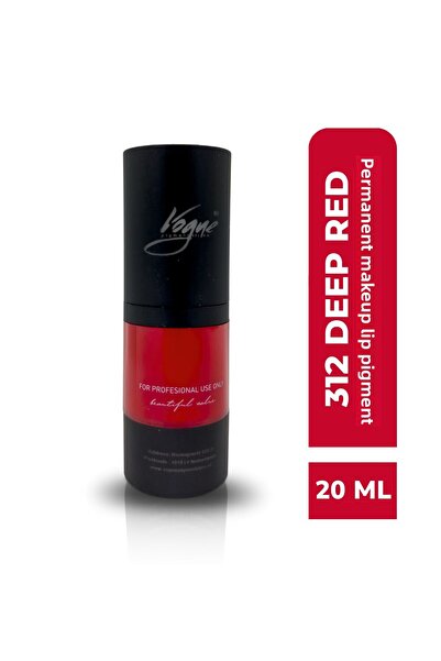 PSD Kozmetik صبغة مكياج الشفاه الدائمة الاحترافية 20 مل 312 باللون الأحمر الع...