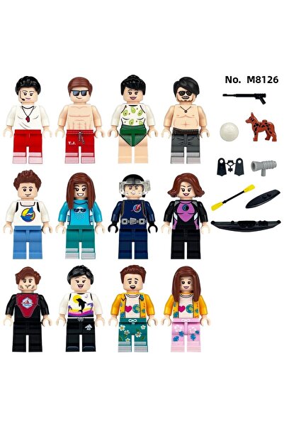 marimari 12Pcs Mini Figure Set Building Blocks Holiday Come Like Sea Visual