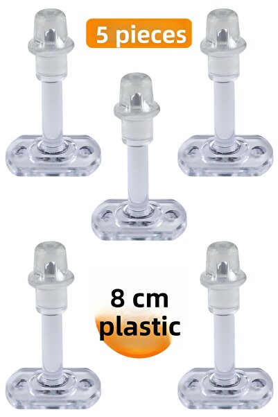 Badem10 5 прозрачни пластмасови подложки за спиране на врати, 8 см държач за ...