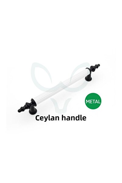 CEYLAN KULP Mâner pentru mobilier, model Phoenix, alb-negru, pentru sertar de...