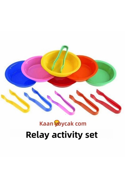 kaan oyuncak Montessori Transfer Set - 6 Pcs Bowl and Tweezers