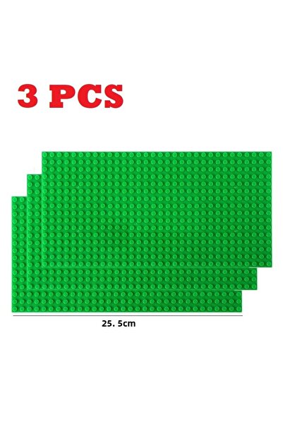 Haifeng 16X32 Green 3PCS Classic Base Plates Blocks 32x32 32x16 Dots Building BasePlates Bricks Assembly Cit