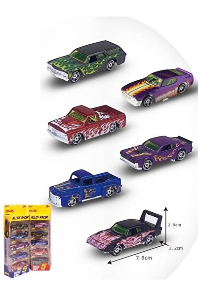 TUENGİ STORE Set of 5 Metal Cars Vintage Classic Model Nostalgic Diecast Car