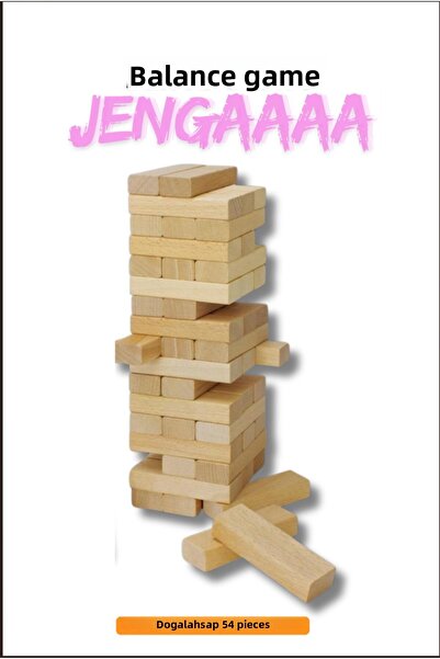JOCONİ 54 قطعة Jenga Balance Game AI