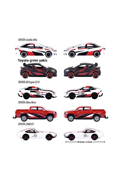 Simba Majorette Metal Cars Gift Pack Toyota 5 Cars