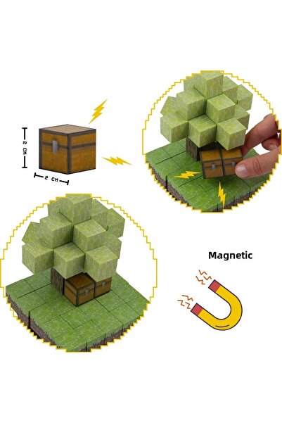 Birlik Oyuncak Creative World Magnetic Block Set -64 Pieces Educational Toy Jm802