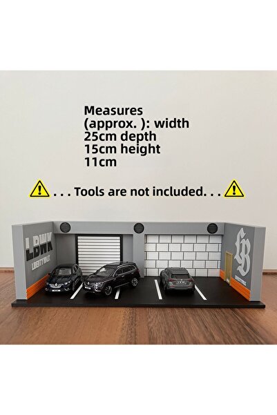 Almalı يجب أن يمتلك المرآب لعرض المركبات بمقياس 1/64 - LBWK