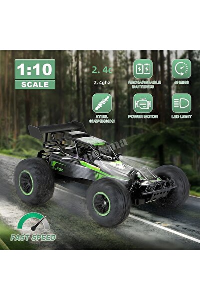 hak-iş oyuncak New 1:10 High Speed Remote Control Car 2.4g Climbing Drift Rac...