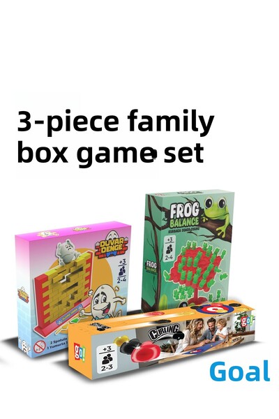 Go Toys مجموعة ألعاب صندوقية عائلية مكونة من 3 قطع، عبوة كبيرة-1