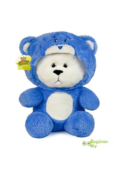 Özgüner Oyuncak Uykumcuk دب قطيفة ذهبي بغطاء للرأس خاص للحبيب 90 سم (100% محلي)