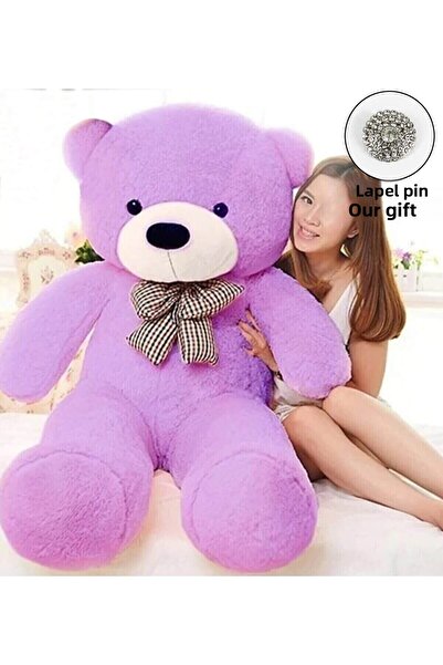 Pandamkee 120 دمية دب كبيرة مع ربطة عنق