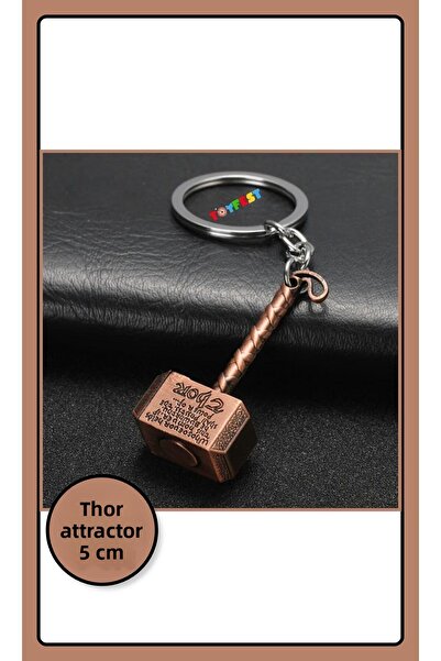 TOYFEST Marvel Avengers Thors Hammer - Metal Thor Hammer Figured Keychain - Copper Color