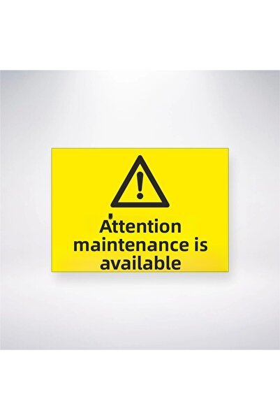 Reysa Tasarım ملصق انتبه إلى أن هناك رعاية مقاس 20 × 28 سم