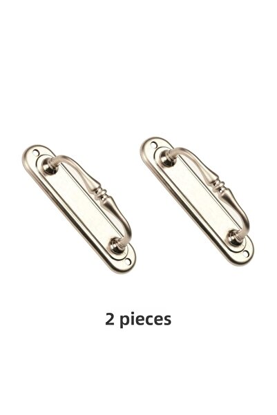 ARON (قطعتان) مقبض سحب منحني كبير من الساتان للأبواب المنزلقة 14,5 × 3,5 سم