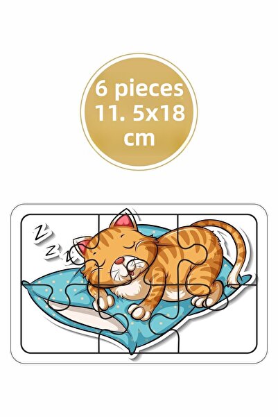 LİPYOS Baby Puzzle 6 Piece 6 Piece Puzzle Set-2