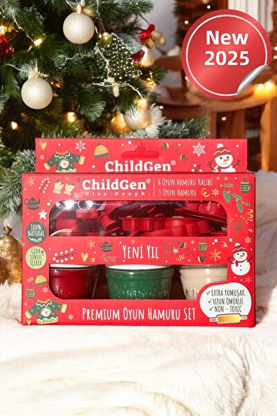 ChildGen عجينة اللعب الطبيعية - مجموعة ميني بريميوم للعام الجديد