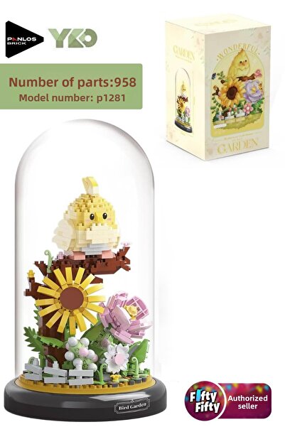 Vagonlife Panlos Yko Series Decorative and Collectible Parrot Model 958 Piece Construction Set -Ffp1281