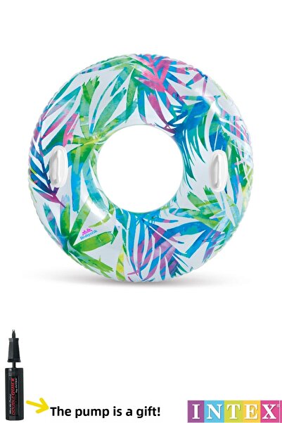 hediyecik حلقة حمام السباحة والبحر للبالغين بنمط استوائي من إنتكس مقاس 97 سم