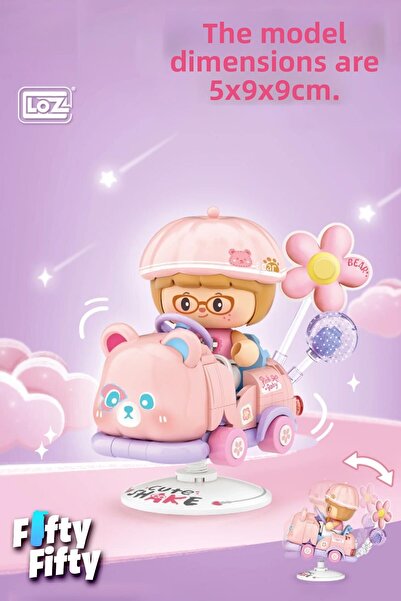 Vagonlife Loz Creative Series Swinging Pink Panda Model 189 Piece Toy Building Set Fflz-4301