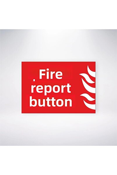 Reysa Tasarım Fire Alert Button Sticker 20X28 cm